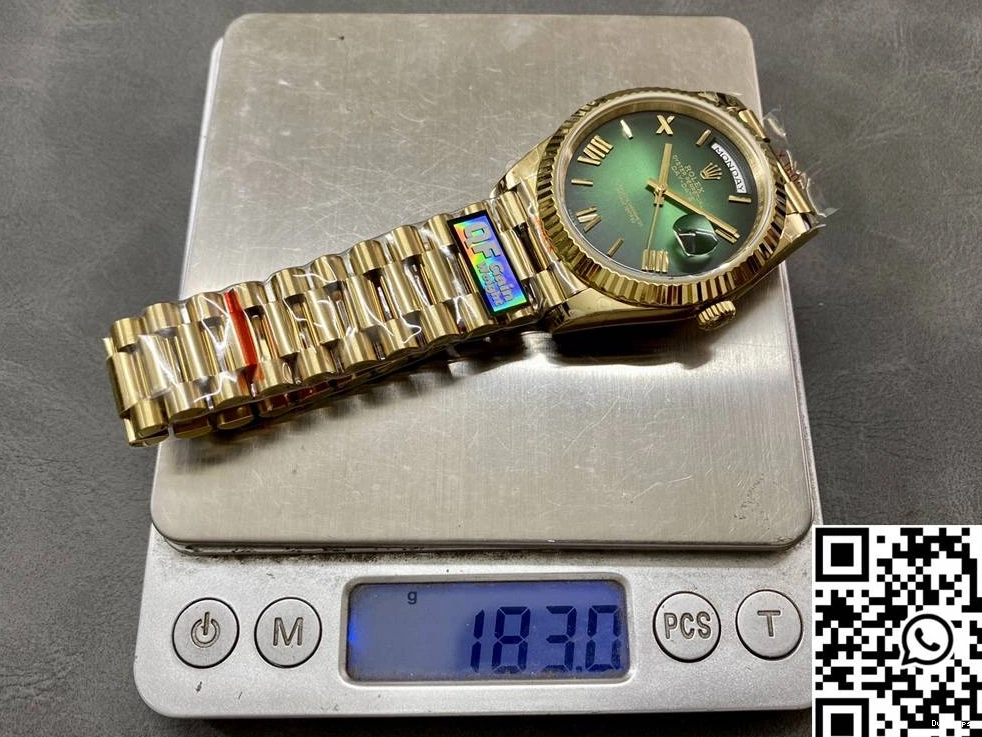 v5 Rolex Date Day Green M228238-0069 Dial 1023 Steel Tungsten Factory Bold QF 0717